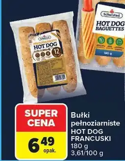 Carrefour Bułki pełnoziarniste hot dog francuski Schulstad oferta