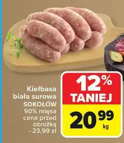 Carrefour Kiełbasa biała surowa Sokołów oferta
