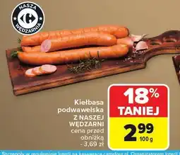 Carrefour Kiełbasa podwawelska Carrefour oferta