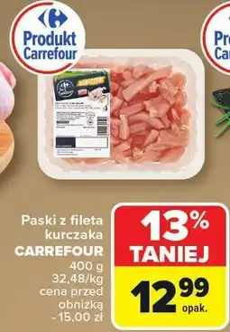 Carrefour Paski z fileta z kurczaka Carrefour oferta