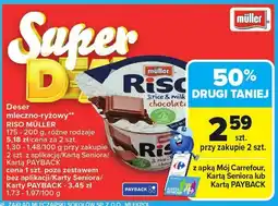 Carrefour Deser mleczno-ryżowy Riso Muller oferta