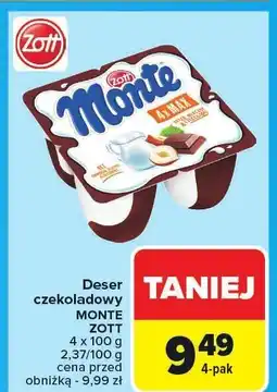 Carrefour Deser czekoladowy Monte Zott oferta