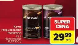 Carrefour Kawa rozpuszczalna Espresso Nescafe oferta