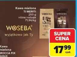 Carrefour Kawa mielona Ti Meriti Woseba oferta