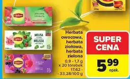 Carrefour Herbata Lipton owocowa/ziołowa/zielona oferta