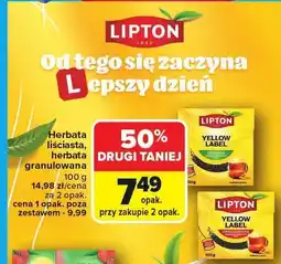 Carrefour Herbata Lipton Yellow Label oferta