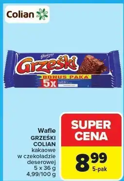 Carrefour Wafle Grześki Colian oferta