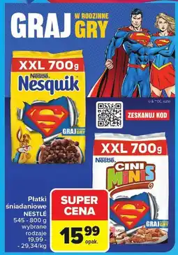 Carrefour Płatki śniadaniowe Cini Minis Nestle oferta