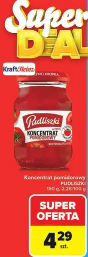Carrefour Koncentrat pomidorowy PUDLISZKI oferta