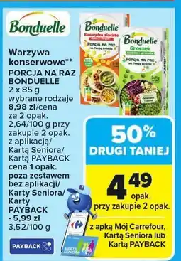 Carrefour Warzywa konserwowe BONDUELLE oferta