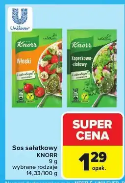 Carrefour Sos sałatkowy KNORR oferta