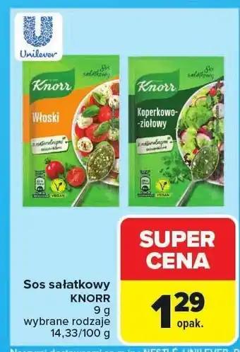 Carrefour Sos sałatkowy KNORR oferta