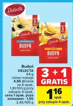 Carrefour Budyń różne rodzaje Delecta oferta