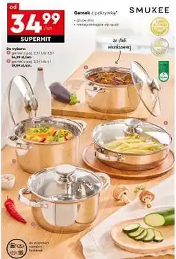 Biedronka Garnek z pokrywką oferta