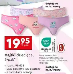 Biedronka Majtki dziecięce, 5-pak oferta