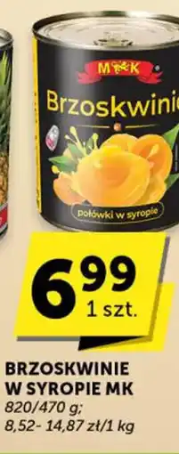 Euro Sklep BRZOSKWINIE W SYROPIE MK oferta