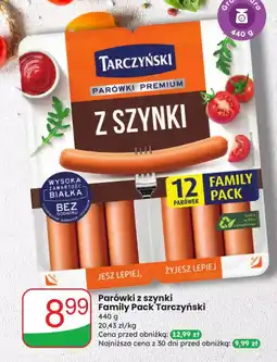 Dino Parówki z szynki Family Pack Tarczyński oferta