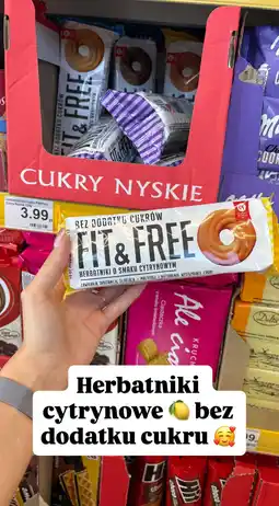 Dino Herbatniki cytrynowe Fit & Free bez cukru Cukry Nyskie oferta