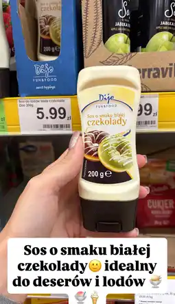Dino Sos do lodów o smaku białej czekolady Dijo oferta