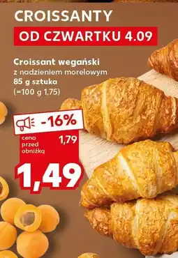 Kaufland Croissant wegański z nadzieniem morelowym Kaufland oferta