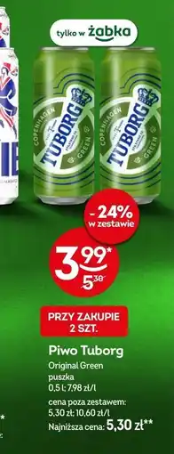 Żabka Piwo Tuborg oferta
