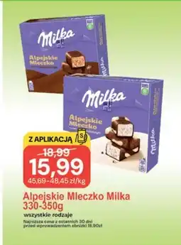 Społem Mleczko alpejskie Alpejskie Mleczko oferta