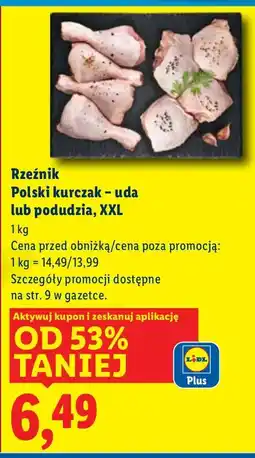 Lidl Kurczak Polski uda lub podudzia XXL Rzeźnik oferta