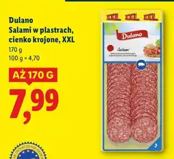 Lidl Salami Dulano w plastrach, cienko krojone, XXL oferta