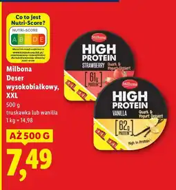 Lidl Deser Milbona High Protein XXL oferta