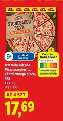 Lidl Pizza margherita z kamiennego pieca XXL Trattoria Alfredo oferta