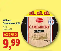 Lidl Ser camembert XXL Milbona oferta