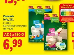 Lidl Tofu Vemondo klasyczne lub w marynacie XXL oferta