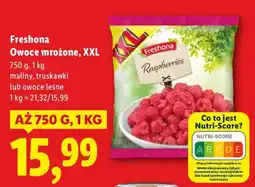 Lidl Owoce mrożone Freshona maliny, truskawki lub owoce leśne XXL oferta