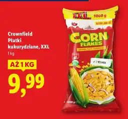 Lidl Płatki kukurydziane Crownfield XXL oferta