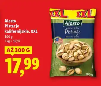 Lidl Pistacje kalifornijskie Alesto XXL oferta
