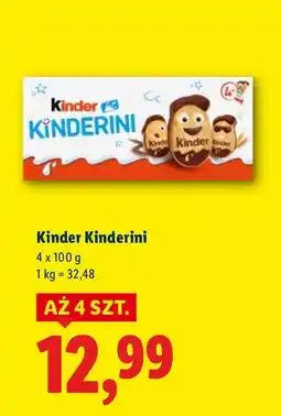 Lidl Czekolada Kinder Kinderini oferta