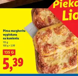 Lidl Pizza Pinsa margherita wypiekana na kamieniu Piekarnia Lidla oferta