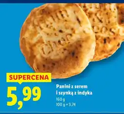 Lidl Panini z serem i szynką z indyka Lidl oferta