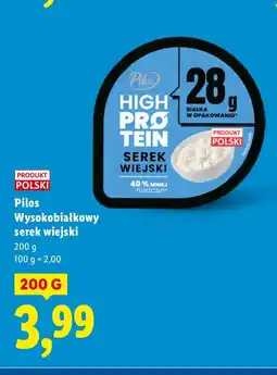 Lidl Serek Pilos Wysokobiałkowy serek wiejski oferta