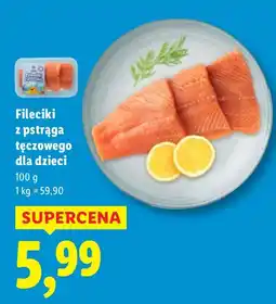 Lidl Fileciki z pstrąga tęczowego dla dzieci Lidl oferta