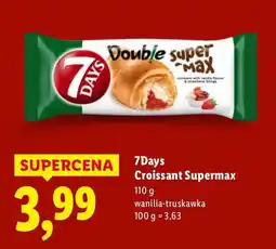 Lidl Croissant 7Days Supermax wanilia-truskawka oferta