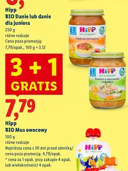 Lidl Mus owocowy Hipp BIO oferta