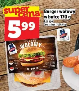 Topaz Burger wołowy w bułce Konspol oferta