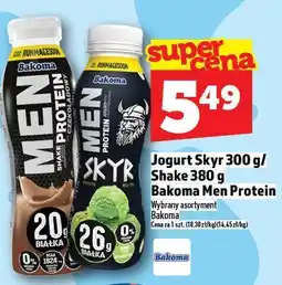 Topaz Jogurt Skyr, shake protein Bakoma Men oferta
