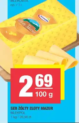 Spar Ser żółty Złoty Mazur Mlekpol oferta