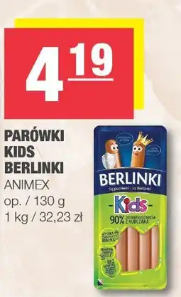Spar Parówki kids Berlinki oferta