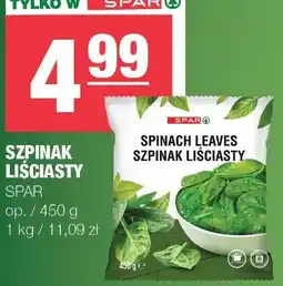 Spar Szpinak liściasty Spar oferta