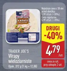 ALDI Wrapy wieloziarniste Trader Joe's oferta