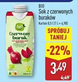 ALDI Sok z czerwonych buraków Bio oferta