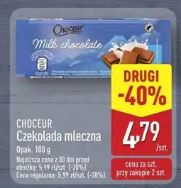 ALDI Czekolada mleczna Choceur oferta